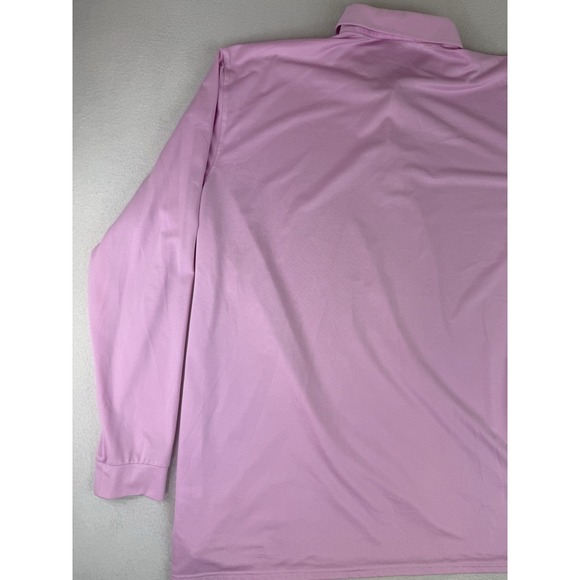 Holderness & Bourne Shirt Men's XXL Long Sleeve Golf Polo Guilford Pink Oxford - Picture 12 of 12